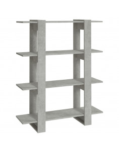 Libreria/Divisorio Grigio Cemento 100x30x123,5 cm 2