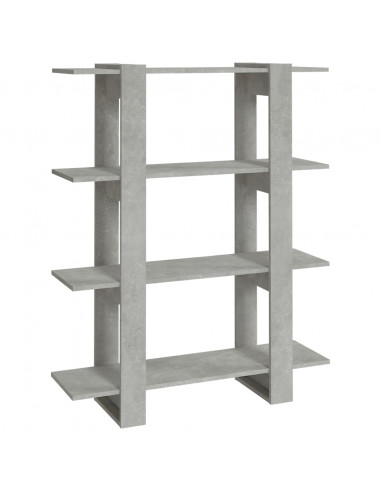 Libreria/Divisorio Grigio Cemento 100x30x123,5 cm