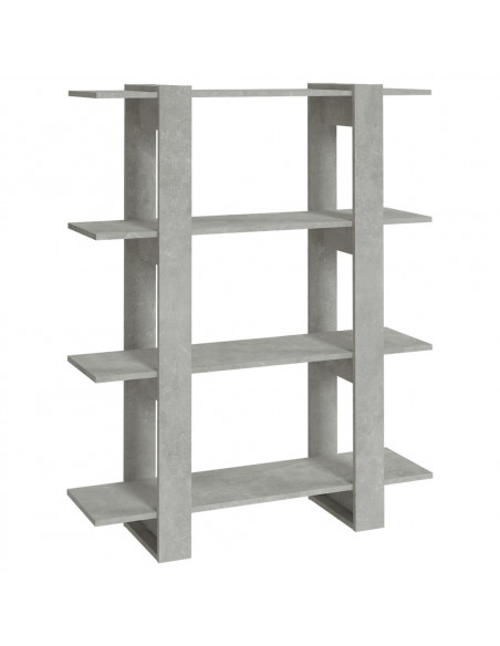 Libreria/Divisorio Grigio Cemento 100x30x123,5 cm