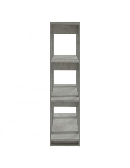 Libreria/Divisorio Grigio Cemento 100x30x123,5 cm