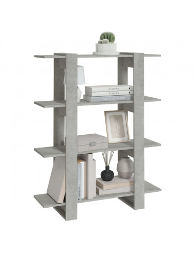 Libreria/Divisorio Grigio Cemento 100x30x123,5 cm