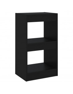 Libreria/Divisorio Nero 40x30x72 cm 2