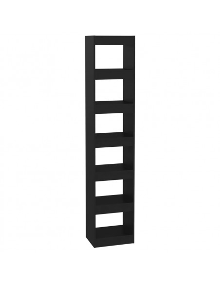 Libreria/Divisorio Nero 40x30x198 cm
