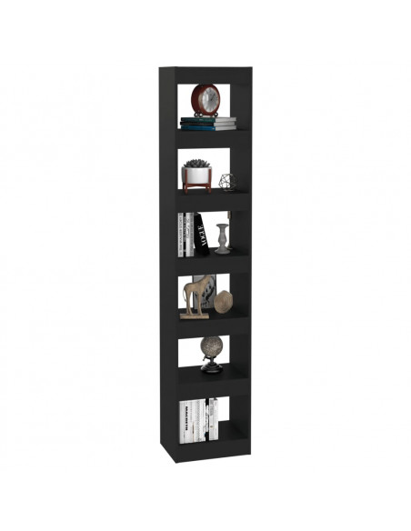 Libreria/Divisorio Nero 40x30x198 cm