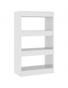 Libreria/Divisorio Bianco Lucido 60x30x103 cm 2