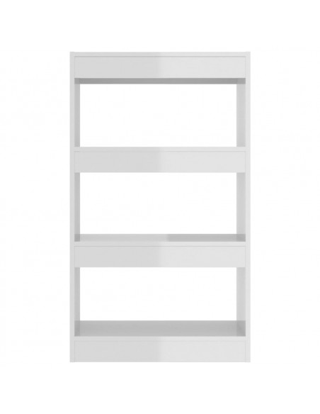 Libreria/Divisorio Bianco Lucido 60x30x103 cm