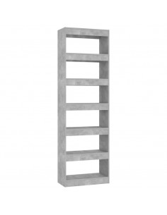 Libreria/Divisorio Grigio Cemento 60x30x198 cm 2