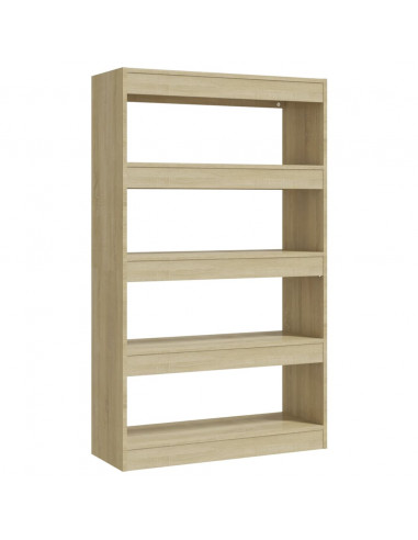 Libreria/Divisorio Rovere Sonoma 80x30x135 cm in Truciolato