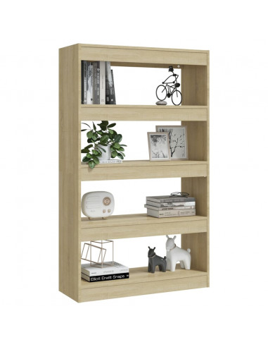 Libreria/Divisorio Rovere Sonoma 80x30x135 cm in Truciolato