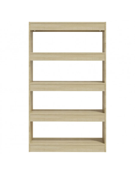 Libreria/Divisorio Rovere Sonoma 80x30x135 cm in Truciolato