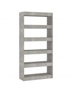 Libreria/Divisorio Grigio Cemento 80x30x166 cm in Truciolato 2