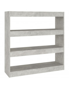 Libreria/Divisorio Grigio Cemento 100x30x103 cm 2