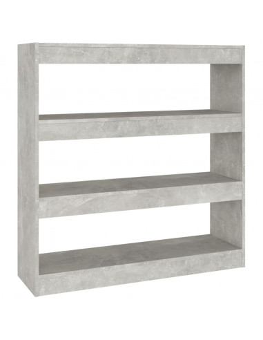 Libreria/Divisorio Grigio Cemento 100x30x103 cm