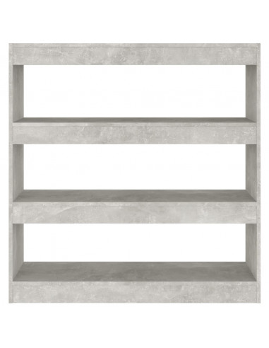 Libreria/Divisorio Grigio Cemento 100x30x103 cm