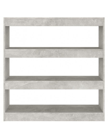 Libreria/Divisorio Grigio Cemento 100x30x103 cm