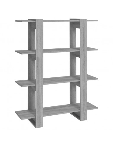 Libreria/Divisorio Grigio Sonoma 100x30x123,5 cm