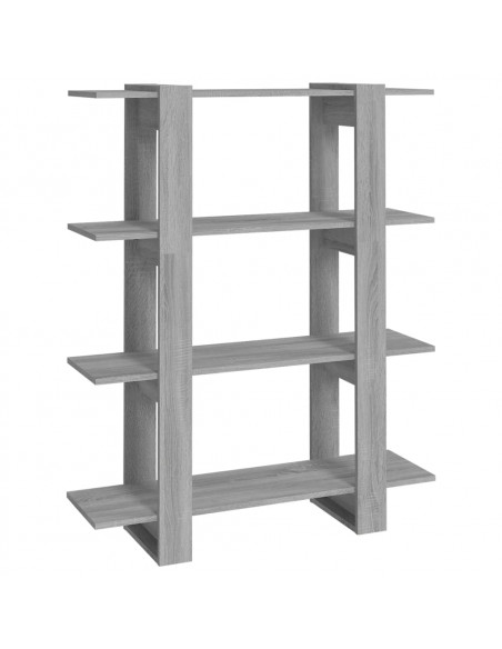 Libreria/Divisorio Grigio Sonoma 100x30x123,5 cm