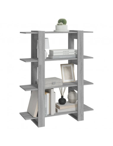 Libreria/Divisorio Grigio Sonoma 100x30x123,5 cm