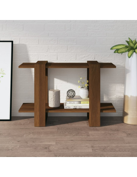 Libreria/Divisorio Rovere Marrone 80x30x51 cm
