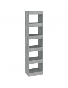 Libreria/Divisorio Grigio Sonoma 40x30x166 cm 2