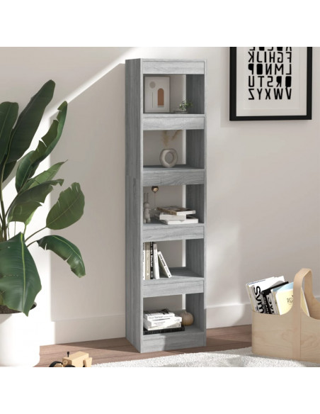 Libreria/Divisorio Grigio Sonoma 40x30x166 cm
