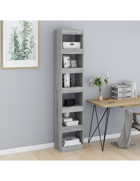 Libreria/Divisorio Grigio Sonoma 40x30x198 cm
