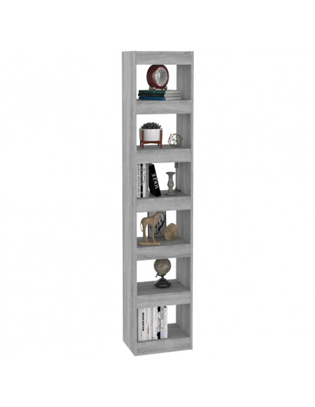 Libreria/Divisorio Grigio Sonoma 40x30x198 cm