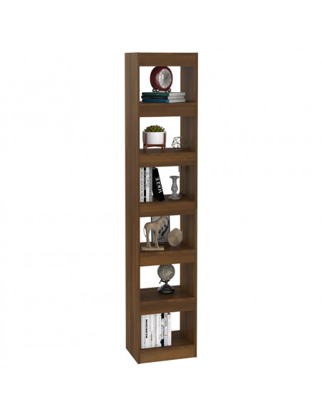 Libreria/Divisorio Rovere Marrone 40x30x198 cm
