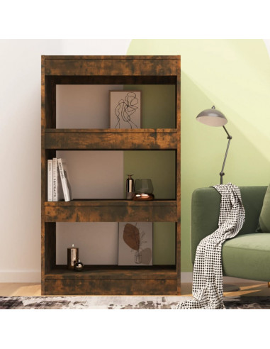 Libreria/Divisorio Rovere Fumo 60x30x103 cm in Truciolato