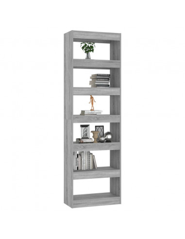 Libreria/Divisorio Grigio Sonoma 60x30x198 cm