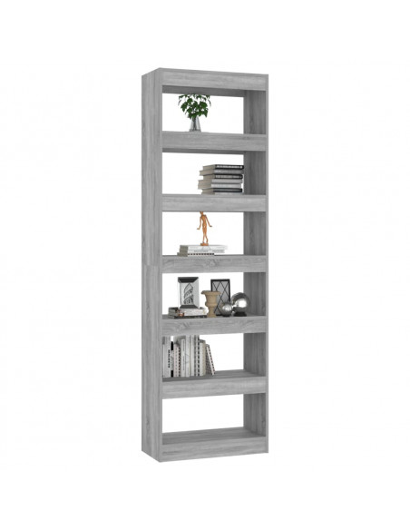Libreria/Divisorio Grigio Sonoma 60x30x198 cm