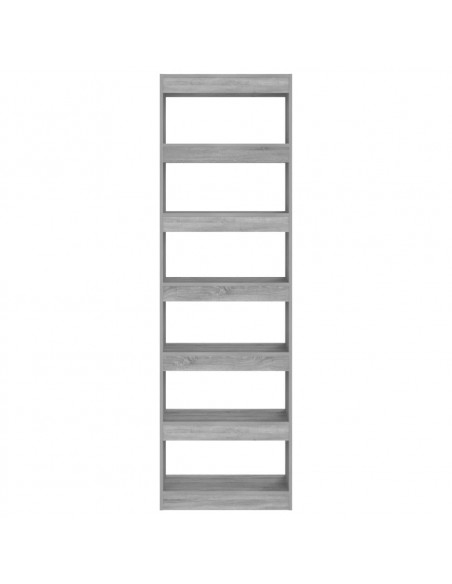 Libreria/Divisorio Grigio Sonoma 60x30x198 cm