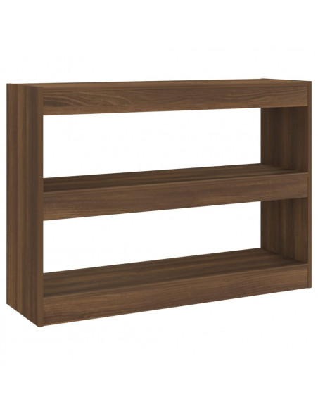 Libreria/Divisorio Rovere Marrone 100x30x72 cm
