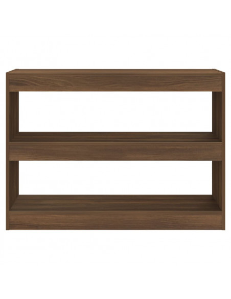 Libreria/Divisorio Rovere Marrone 100x30x72 cm