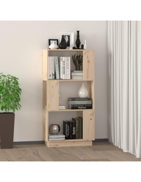 Libreria/Divisorio 51x25x101 cm in Legno Massello di Pino