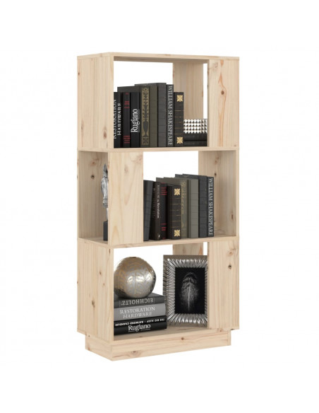 Libreria/Divisorio 51x25x101 cm in Legno Massello di Pino