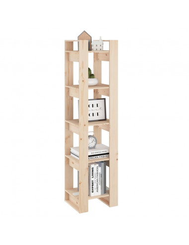 Libreria/Divisorio 41x35x160 cm in Legno Massello di Pino