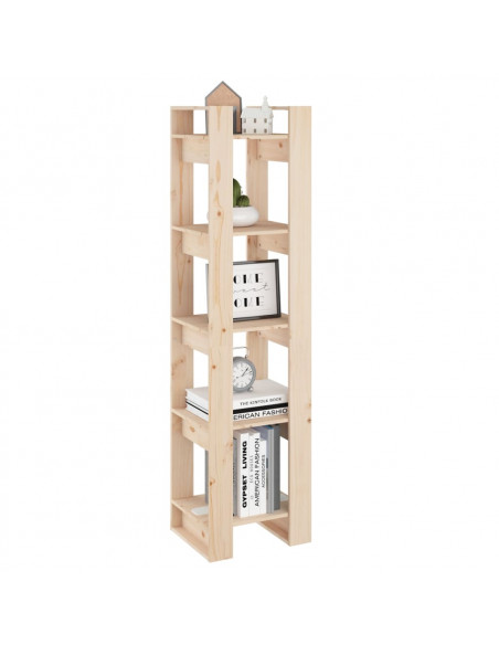 Libreria/Divisorio 41x35x160 cm in Legno Massello di Pino