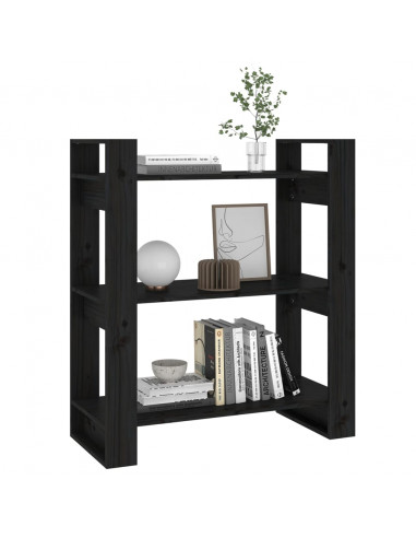 Libreria/Divisorio Bianco 80x35x91 cm Legno Massello di Pino