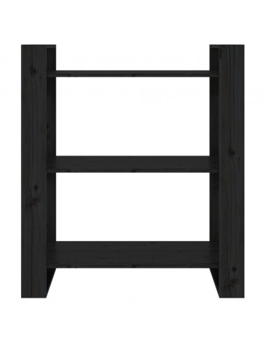 Libreria/Divisorio Bianco 80x35x91 cm Legno Massello di Pino