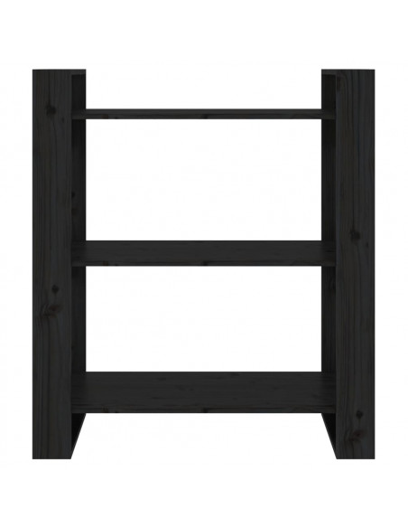 Libreria/Divisorio Bianco 80x35x91 cm Legno Massello di Pino