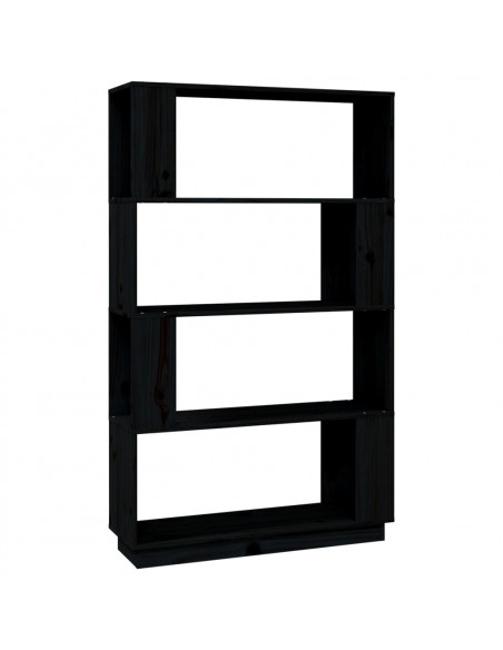 Libreria/Divisorio Bianco 80x25x132 cm Legno Massello di Pino