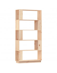 Libreria/Divisorio 80x25x163,5 cm Legno Massello di Pino 2