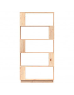 Libreria/Divisorio 80x25x163,5 cm Legno Massello di Pino 2