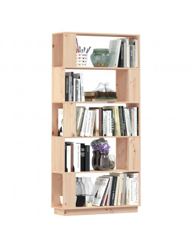 Libreria/Divisorio 80x25x163,5 cm Legno Massello di Pino