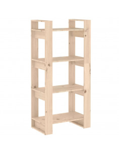 Libreria/Divisorio 60x35x125 cm in Legno Massello di Pino 2