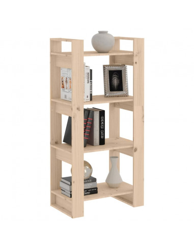 Libreria/Divisorio 60x35x125 cm in Legno Massello di Pino