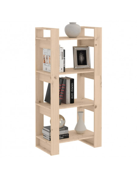 Libreria/Divisorio 60x35x125 cm in Legno Massello di Pino