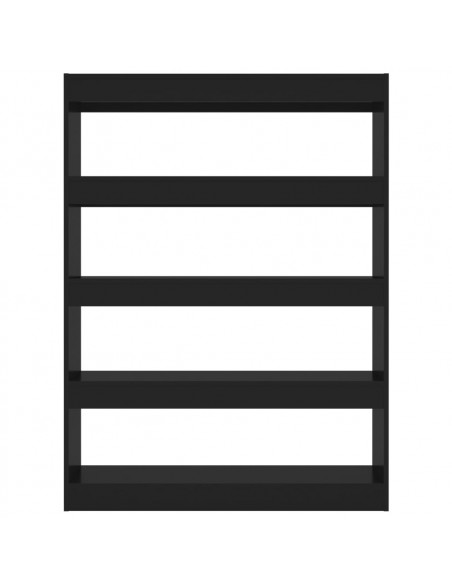 Libreria/Divisorio Nero 100x30x135 cm