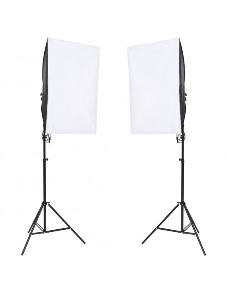 Kit per Studio Fotografico con Set di Luci e Fondale